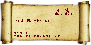 Lett Magdolna névjegykártya